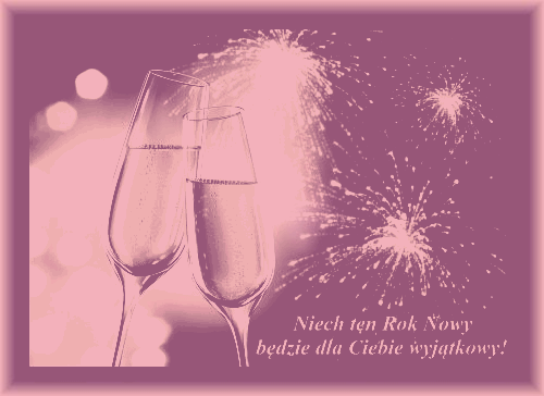 Fioletowa kartka niech ten rok